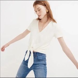 Madewell Texture & Thread Ivory Top Size XS